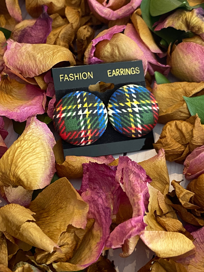 Fancy Plaid earrings - Fancy Cosas