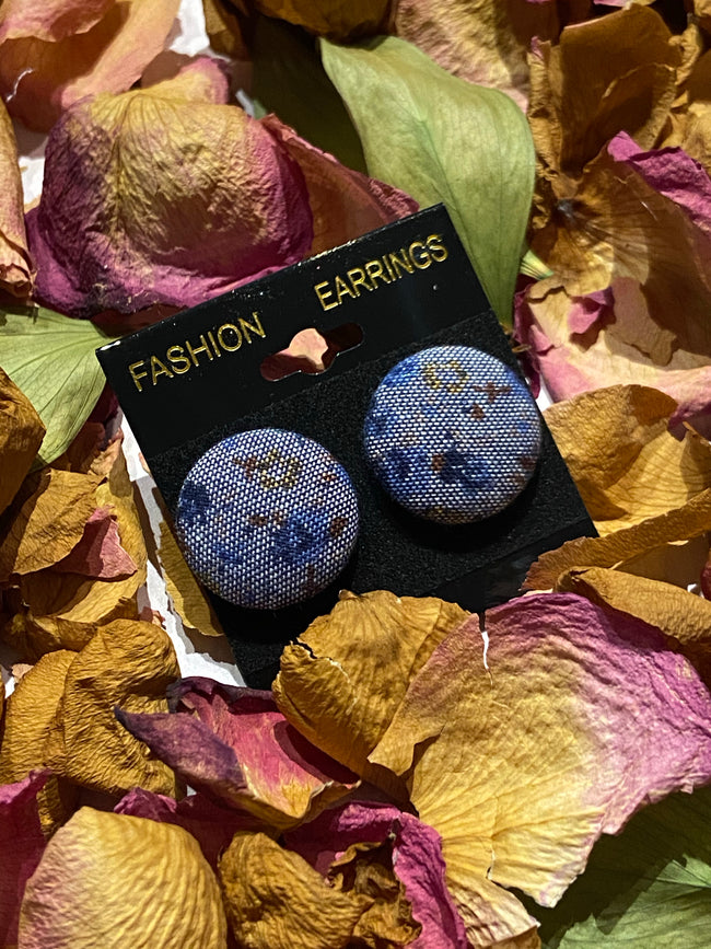 Floral Jean earrings - Fancy Cosas