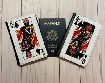 King and Queen Passport Cover