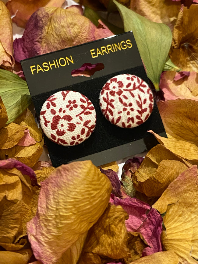Maroon You earrings - Fancy Cosas
